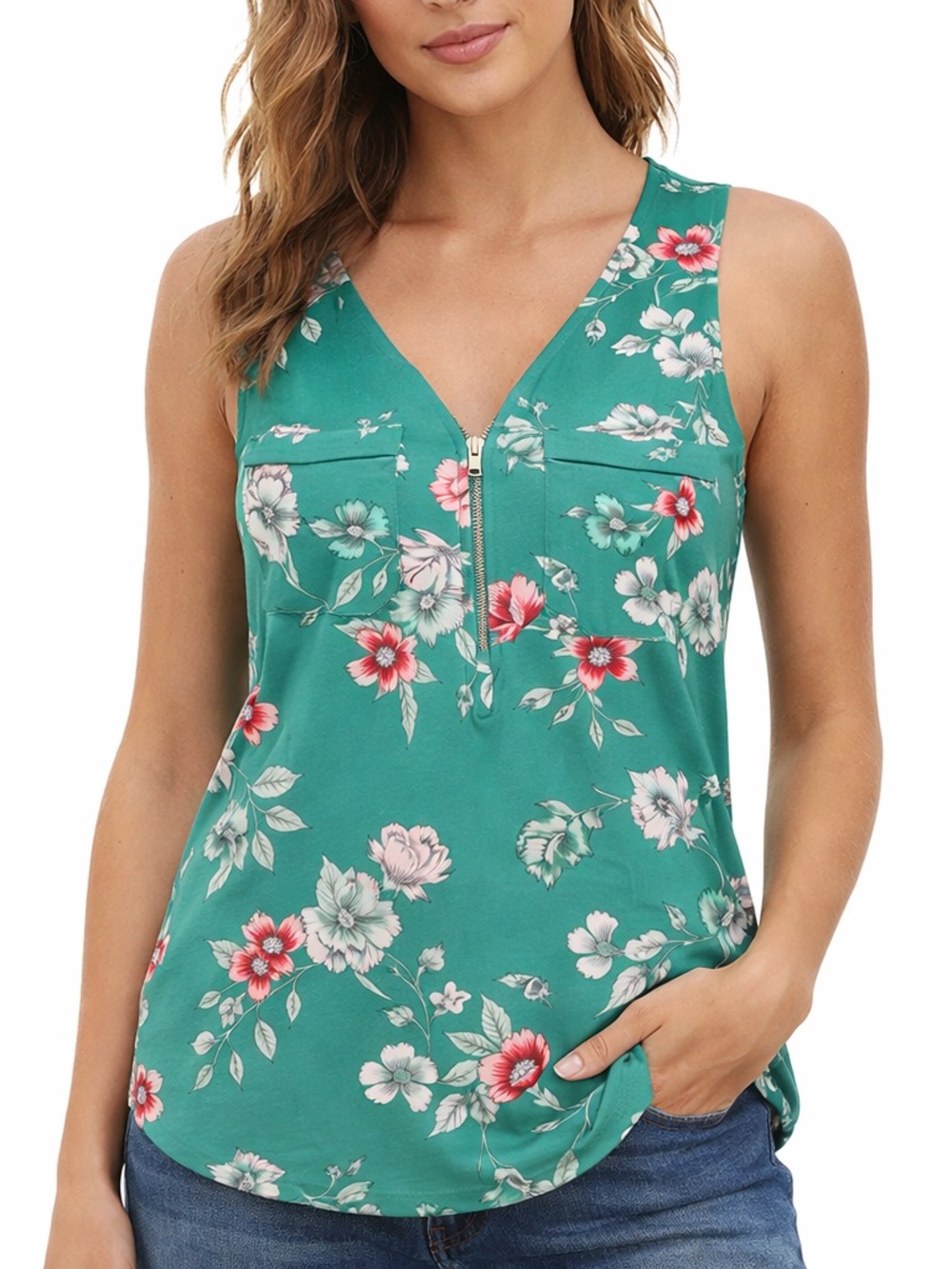 Candie's Teal Knit Top with Pink Logo Tag